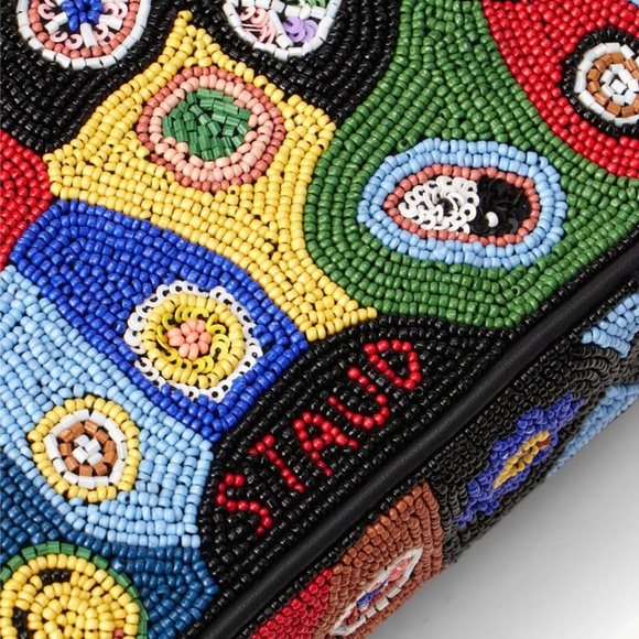 STAUD Tommy Beaded Bag Millefiore Black - Picture 15 of 16